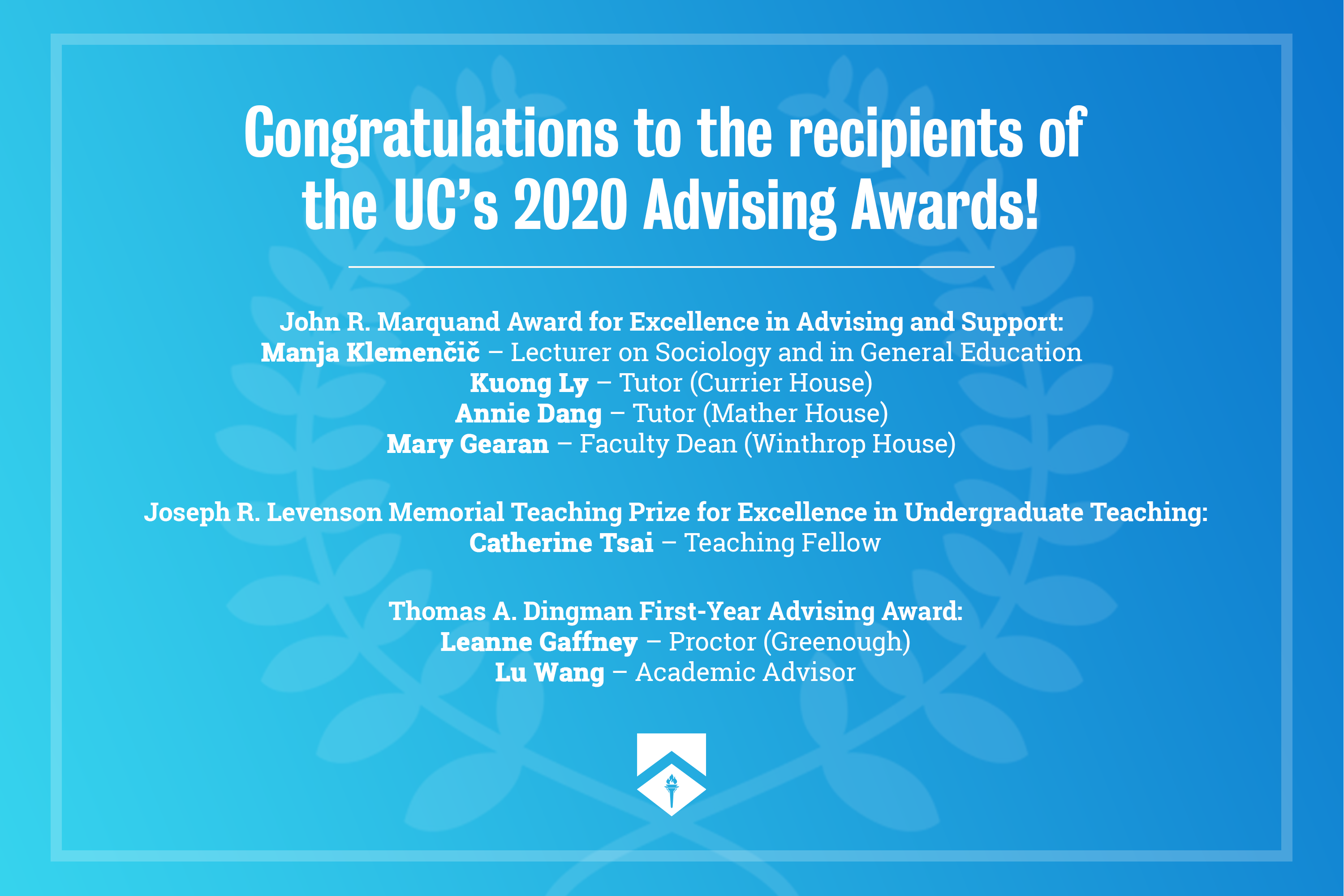 2020 FAS Prize Winners
